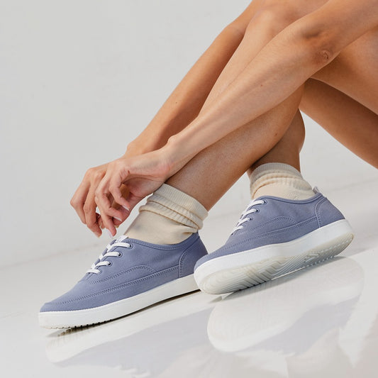 Lifestyle image for Cyan Slip-On Casual Sneaker - Pacific Blue