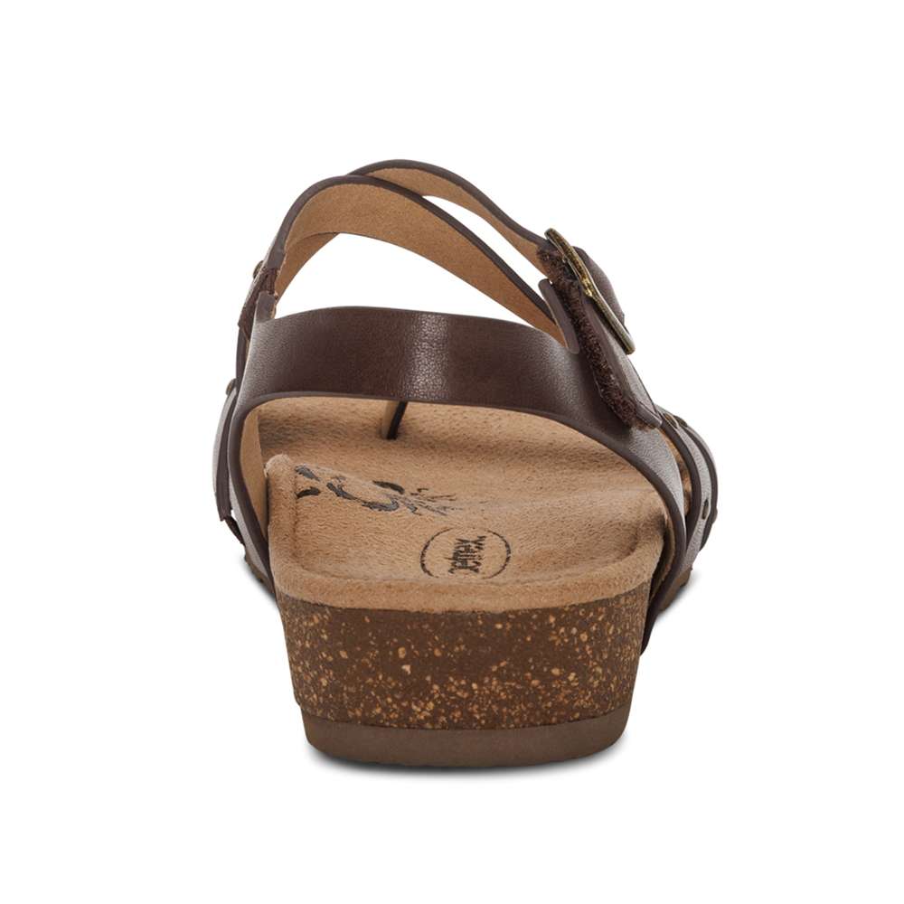 Lauren Strapped Sandal - Coffee
