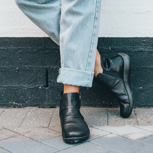 Lifestyle image for Salzburg Zip Ankle Boot - Black Lizard