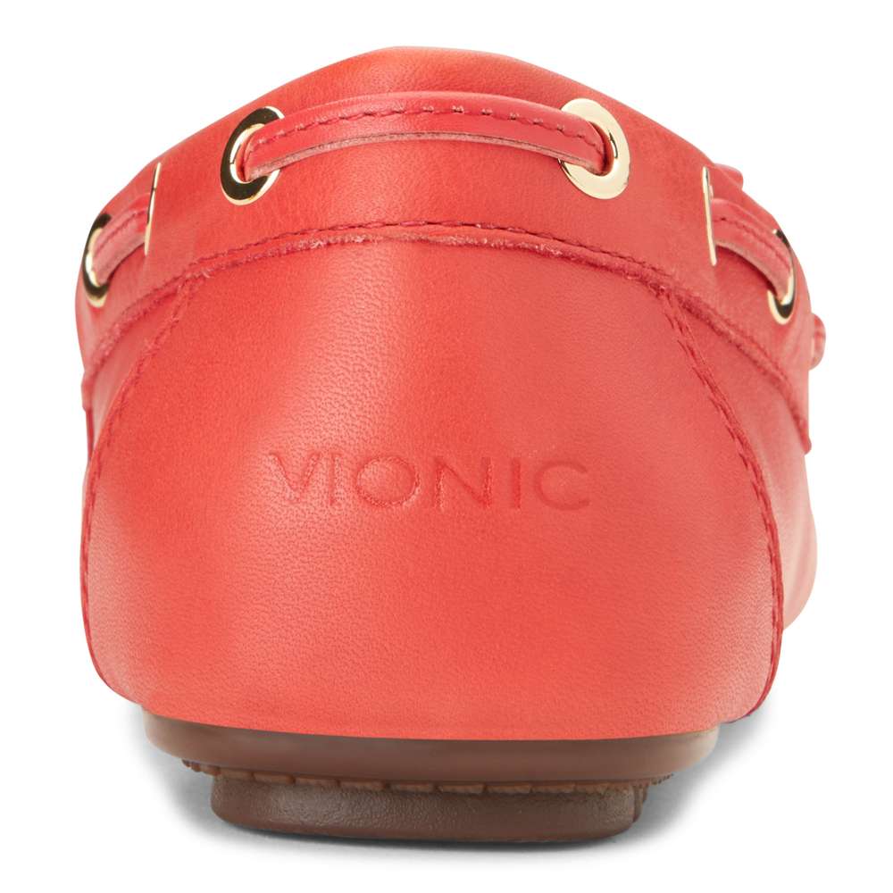 Virginia Leather Moccasin - Cherry
