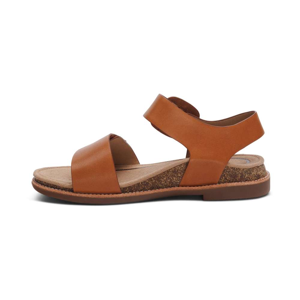 Claire Sandal - Cognac