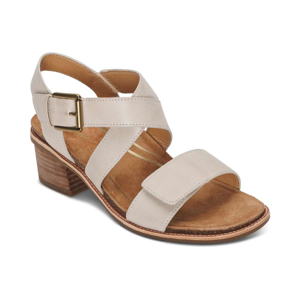 Kristin Arch Support Block Heel - Ivory