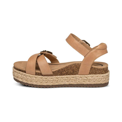 Paula Platform Sandal - Camel