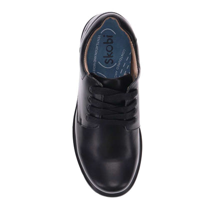 Barty Lace-Up School Shoe - Black