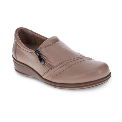 Leanne Zip Loafer - Latte