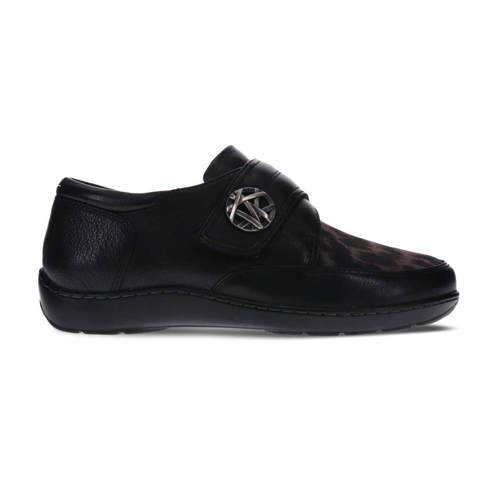 Ward Loafer - Black/Animal Stretch