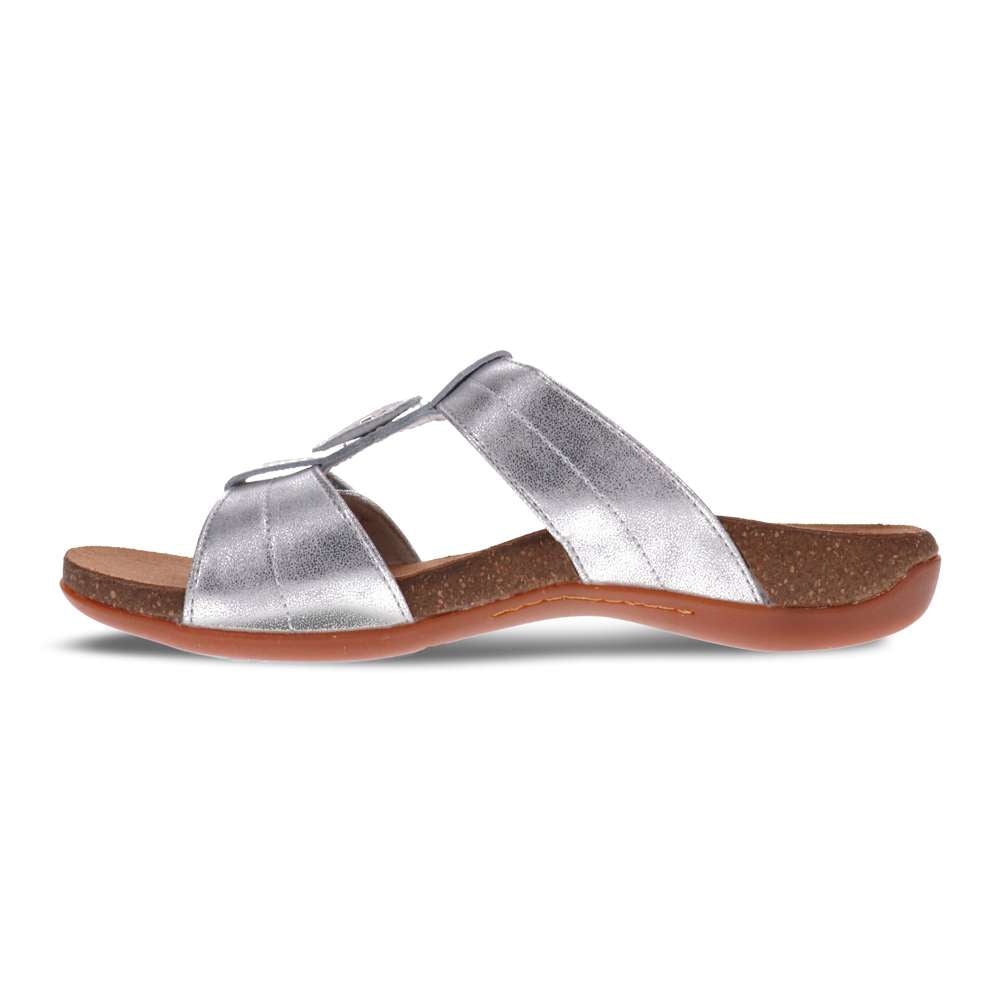 Alison Slide Sandal - Silver
