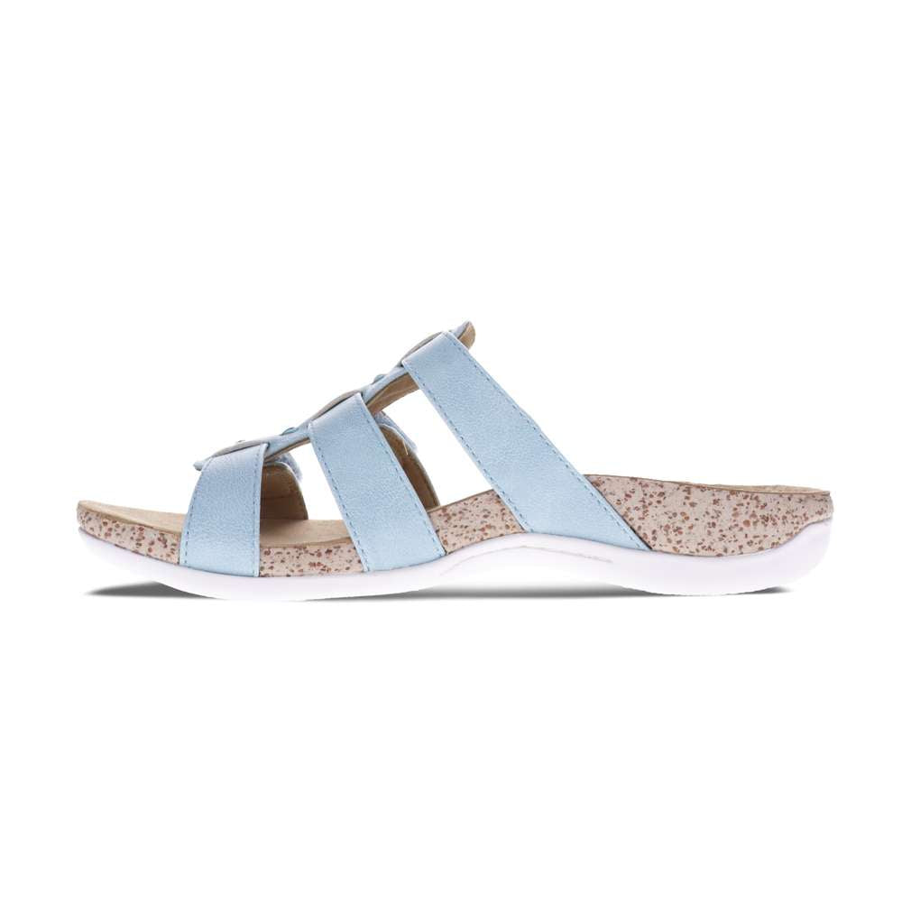 Andrea Slide Sandal - Light Blue