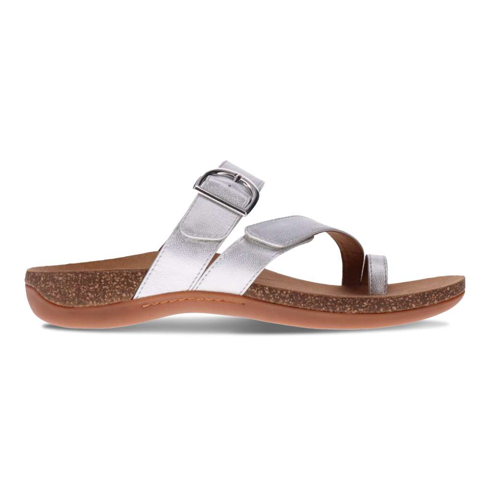 Ava Slide Sandal - Silver