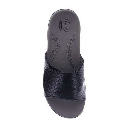 Samos Weave Slide Sandal - Black