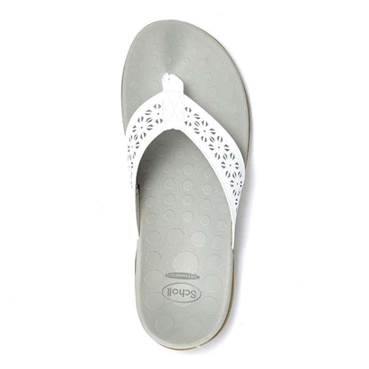 Spangle Toe Post Sandal - White