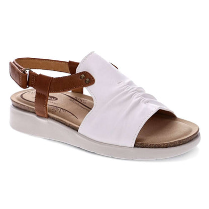 Tyler Backstrap Sandal - White/Tan