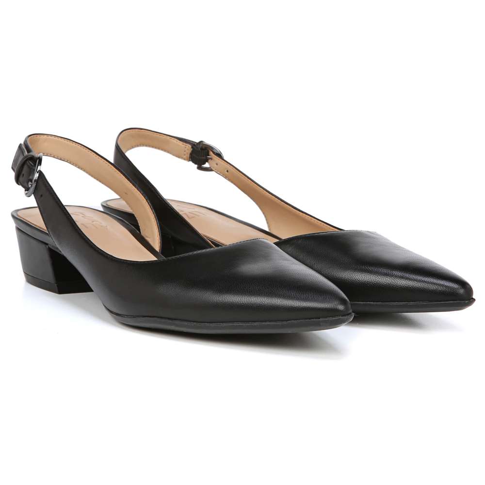 Banks Slingback - Black Leather