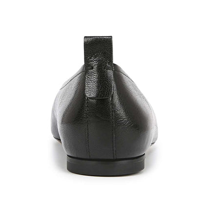 Carla Flat - Black Leather