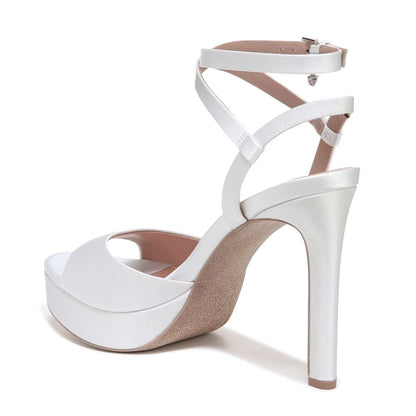 Ai Dress Sandal - Silk White Satin