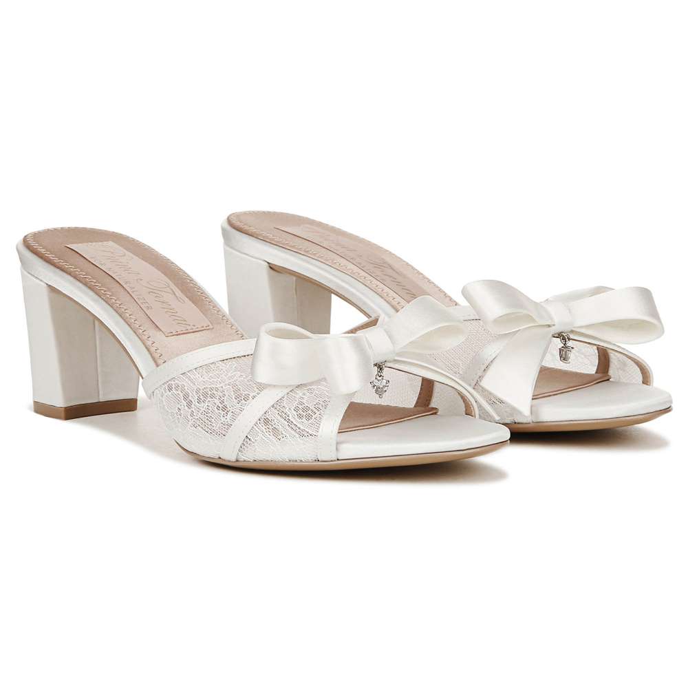 Alhubu Dress Sandal - Silk White Satin