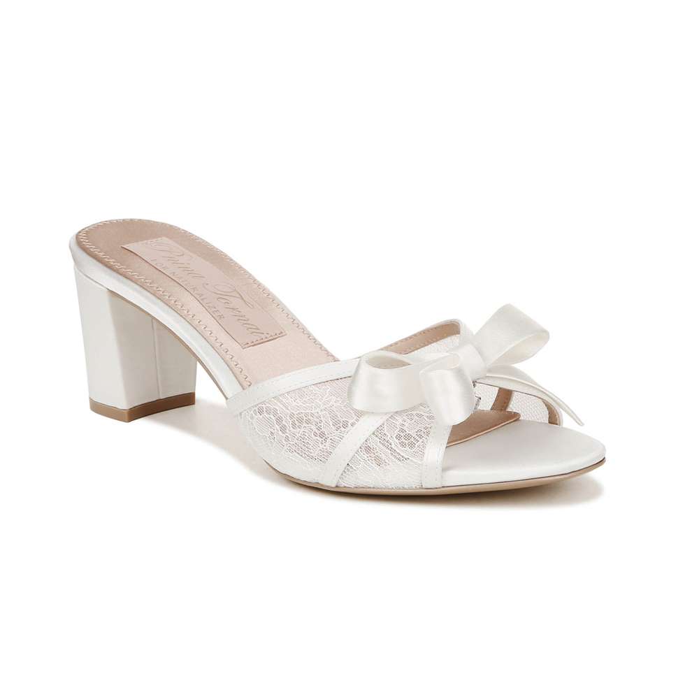 Alhubu Dress Sandal - Silk White Satin