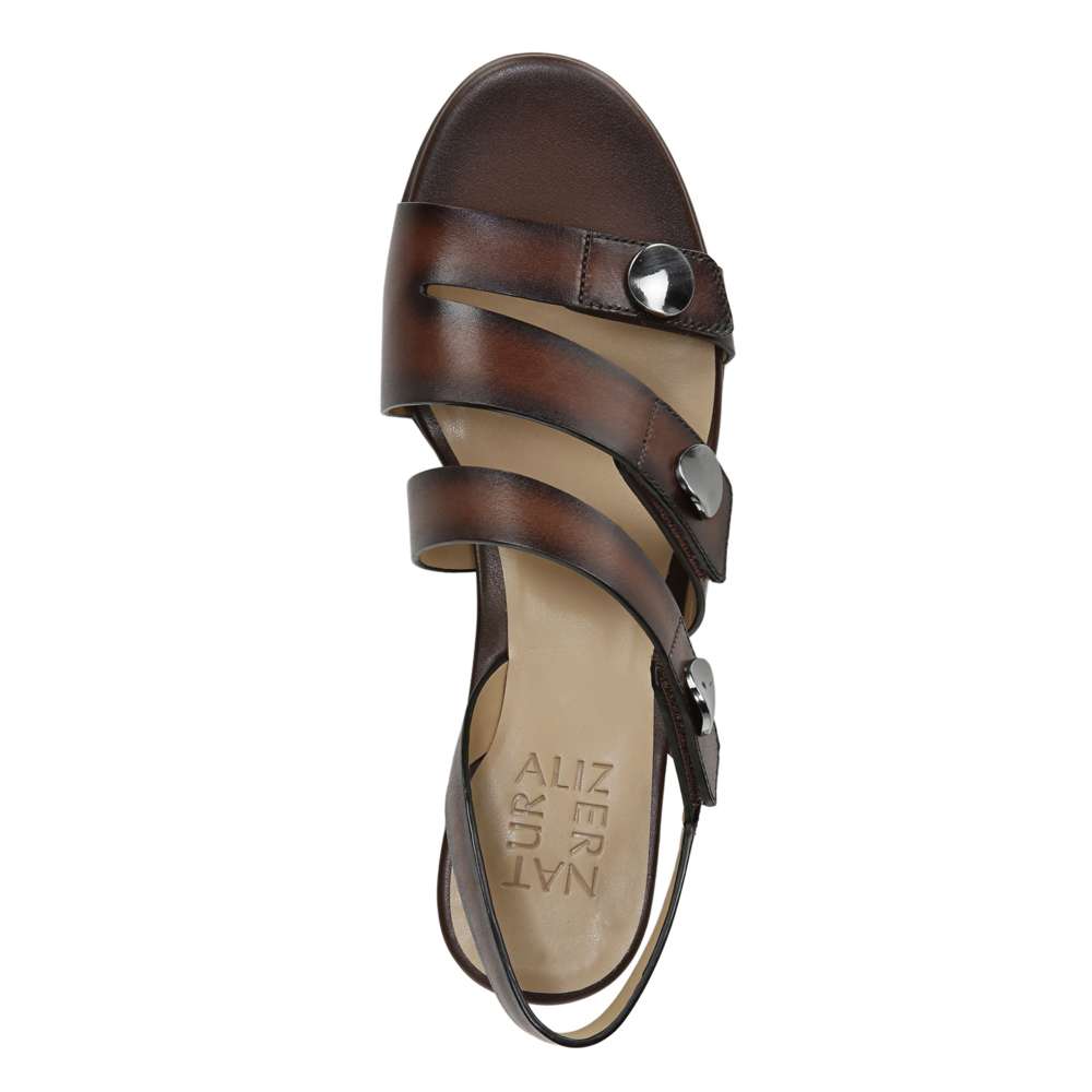 Alicia Heeled Sandal - Brown