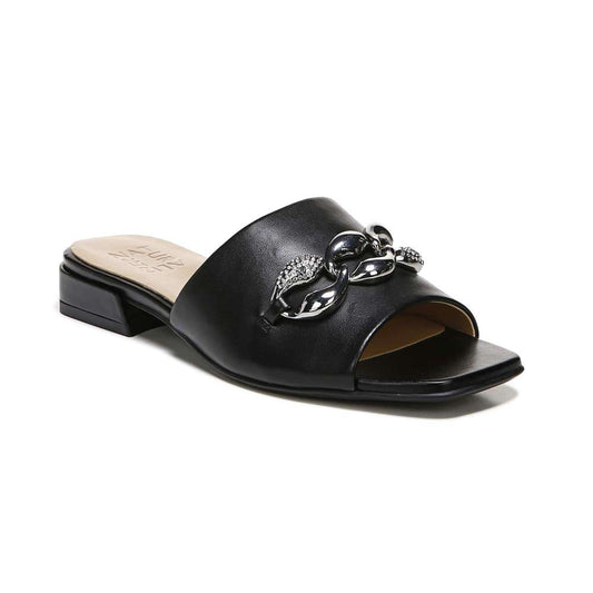 Angie Dress Slide Sandal - Black