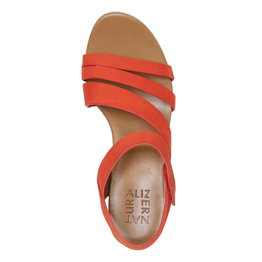 Cynthia Wedge Sandal - Melon Sorbet