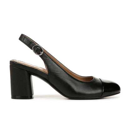 Sophie Slingback Pump - Black Leather