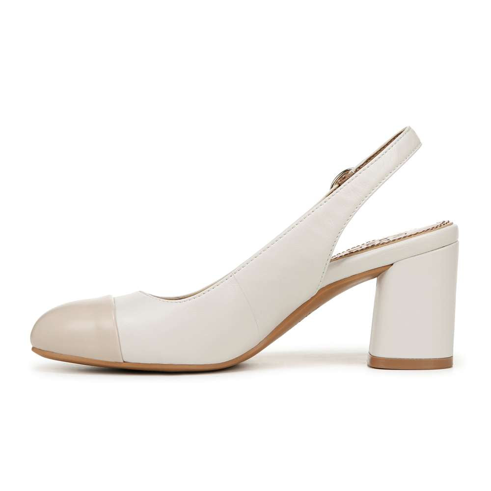 Sophie Slingback Pump - Warm White/Porcelain