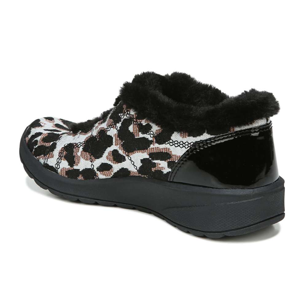 Golden Bootie - Black/White Leopard