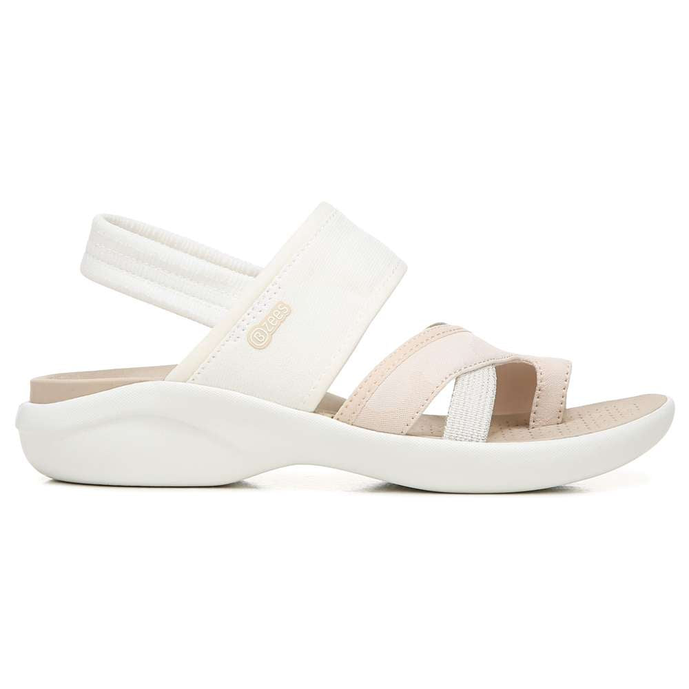 Call Me Sandal - White Fabric