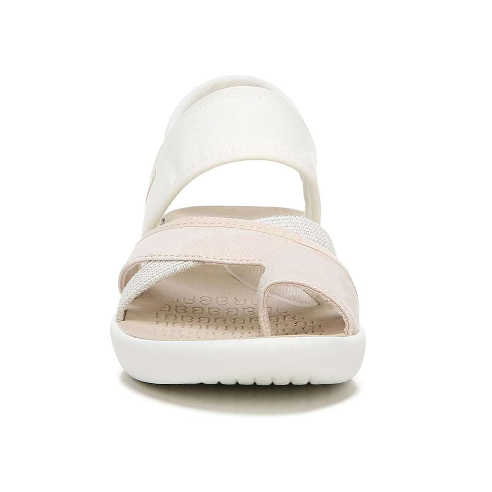 Call Me Sandal - White Fabric