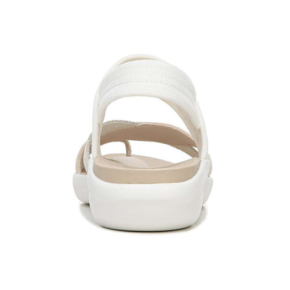 Call Me Sandal - White Fabric