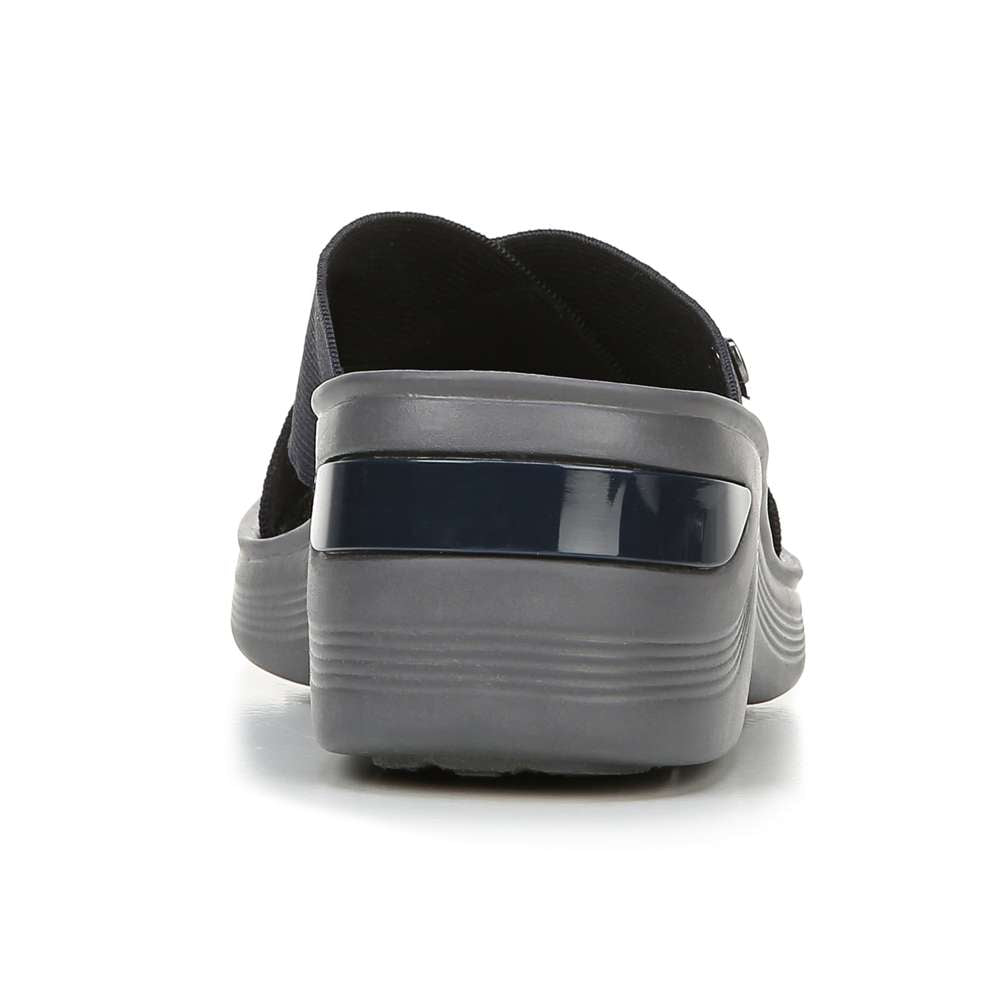 Desire Slide Sandal - Navy/Grey