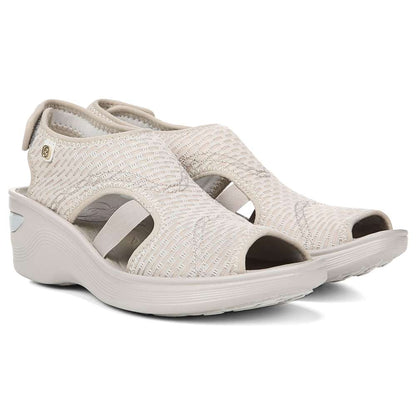 Dream Wedge Sandal - Beige Sheer