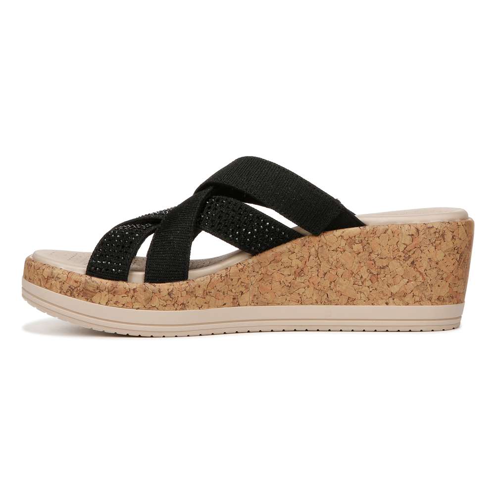 Reign Wedge Sandal - Black