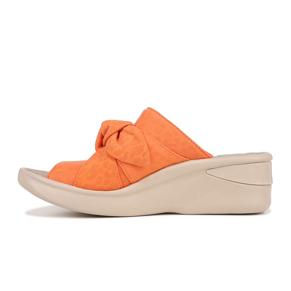 Smile Wedge - Orange Fabric