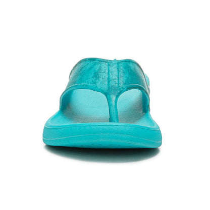 Villa Print Flip Flop Sandal - Teal