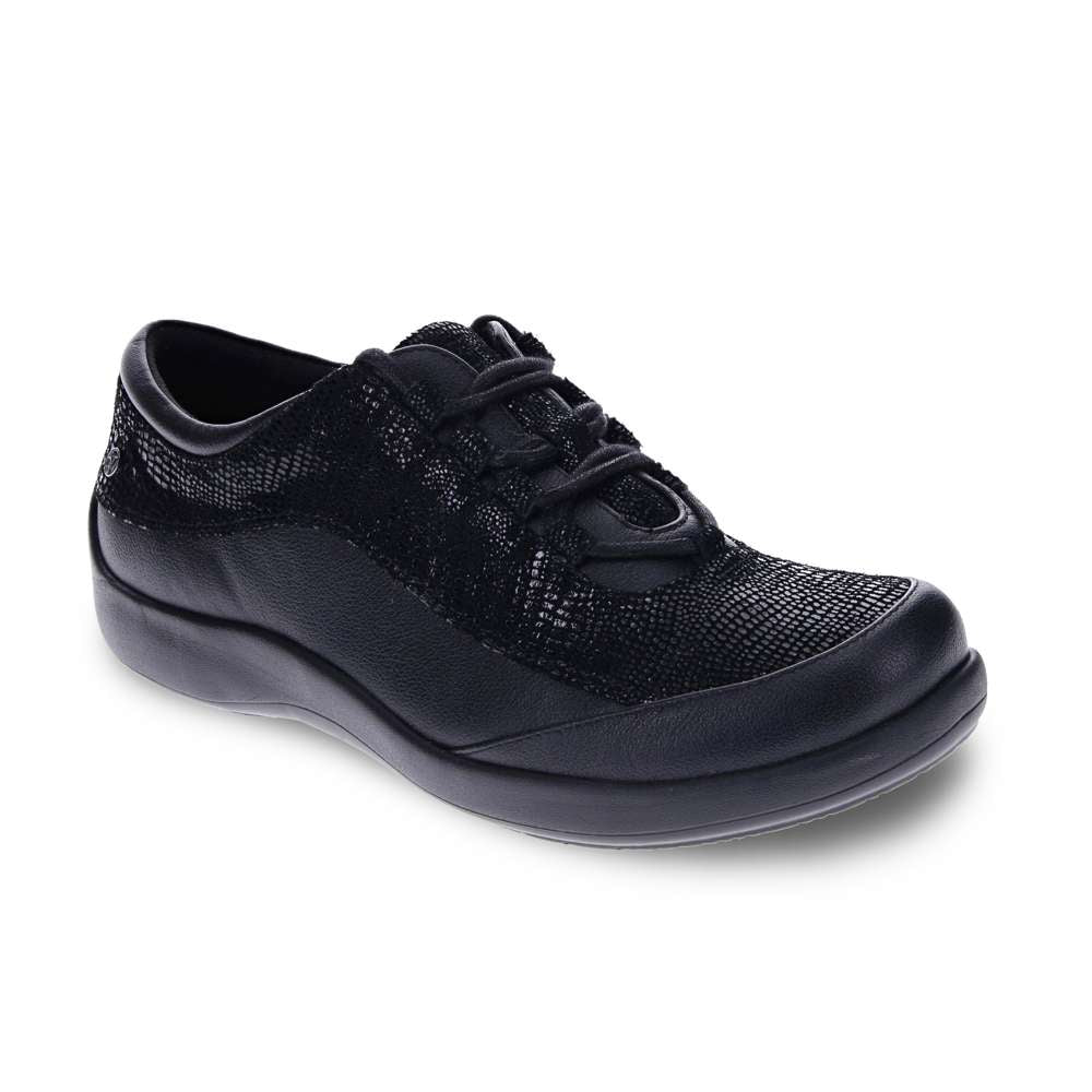 Alberta Lace-Up - Black Lizard