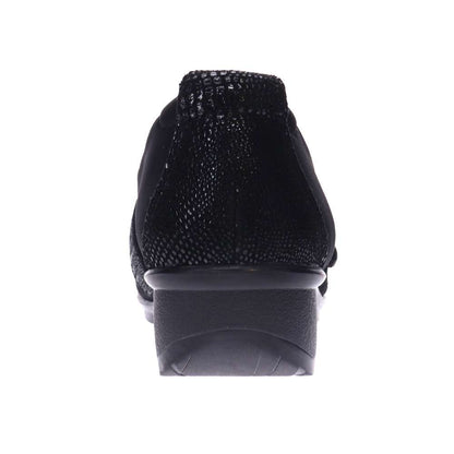 Genoa Stretch Loafer - Black/Black Lizard