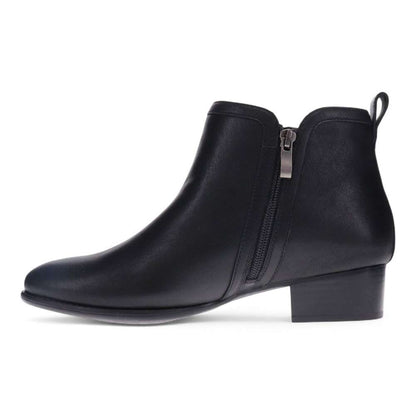 Houston Heeled Zip Boot - Black