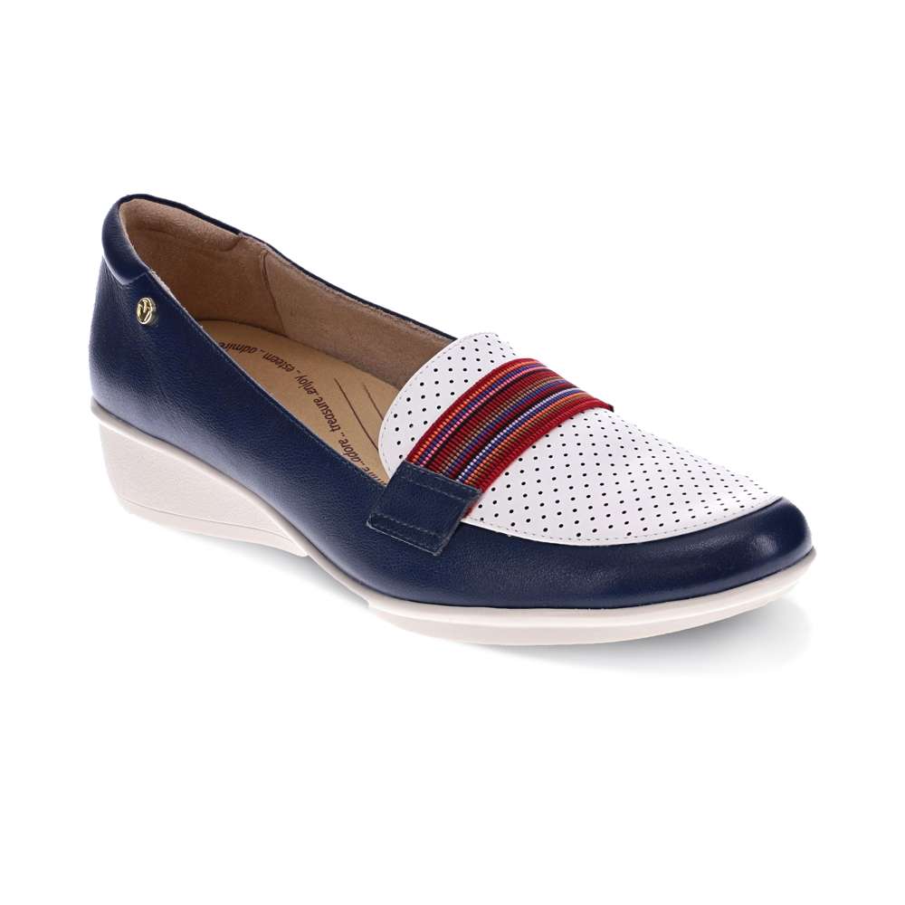 Monte Carlo Wedged Loafer - Blue French