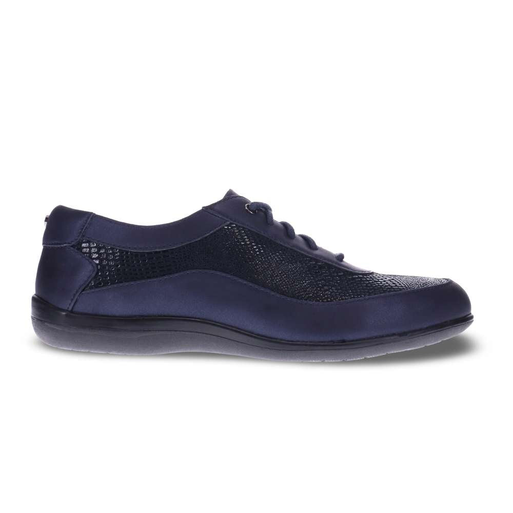 Rome Lace-Up - Navy Lizard