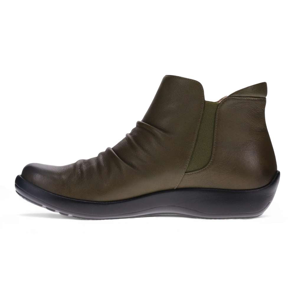 Salzburg Zip Ankle Boot - Olive