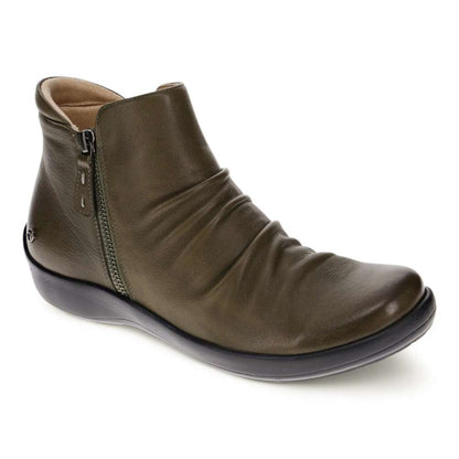 Salzburg Zip Ankle Boot - Olive