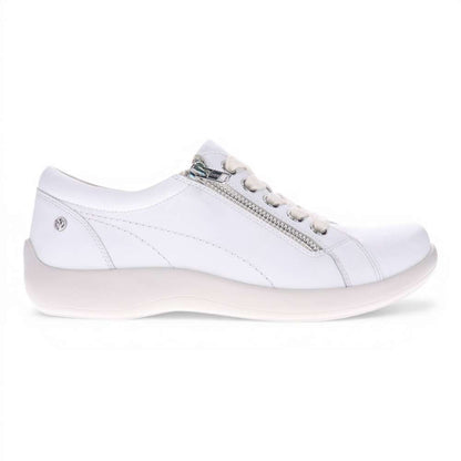 Tampa Zip Casual Sneaker - White