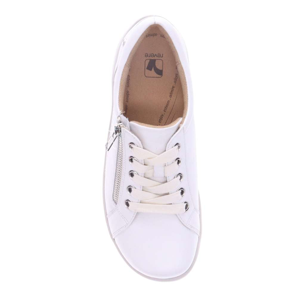 Tampa Zip Casual Sneaker - White