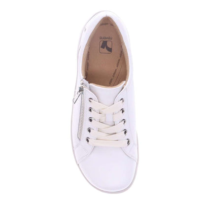 Tampa Zip Casual Sneaker - White