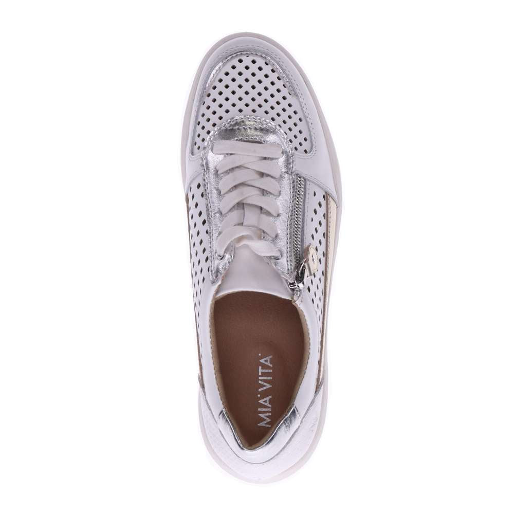 Baxley Sneaker - White/Silver