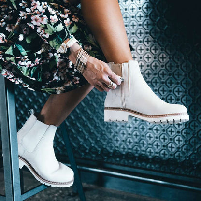 Polly Zip Boot - Tan