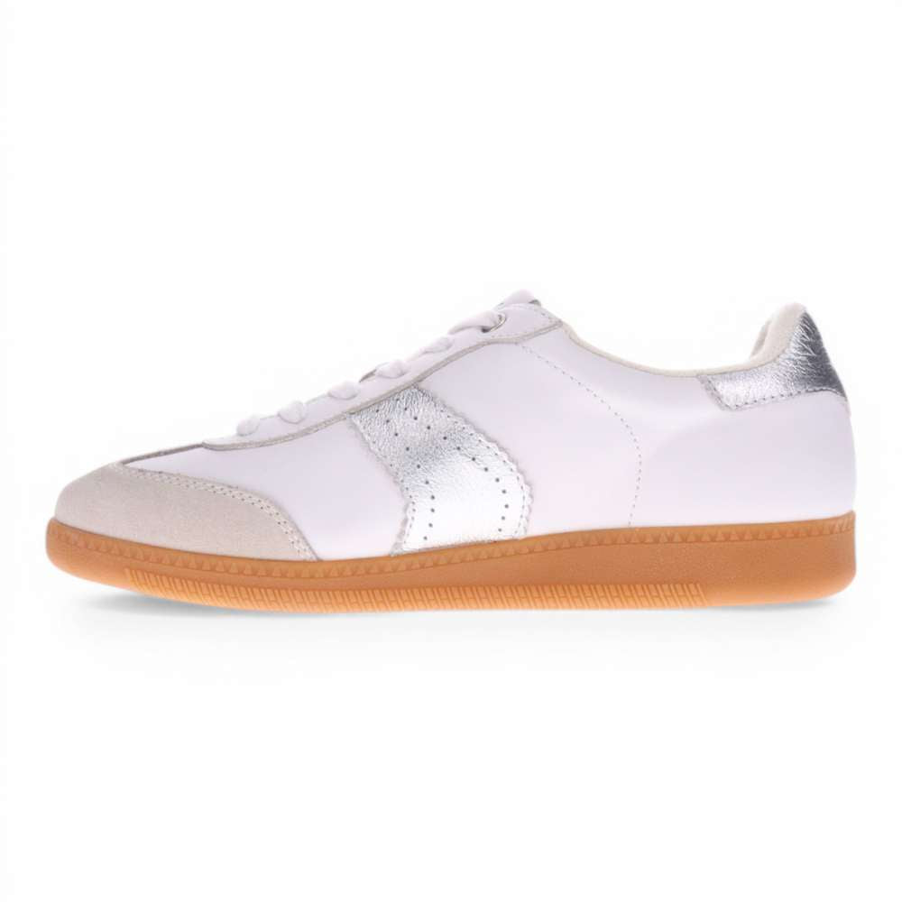 Ramona II Lace-Up Casual Sneaker - White/Silver