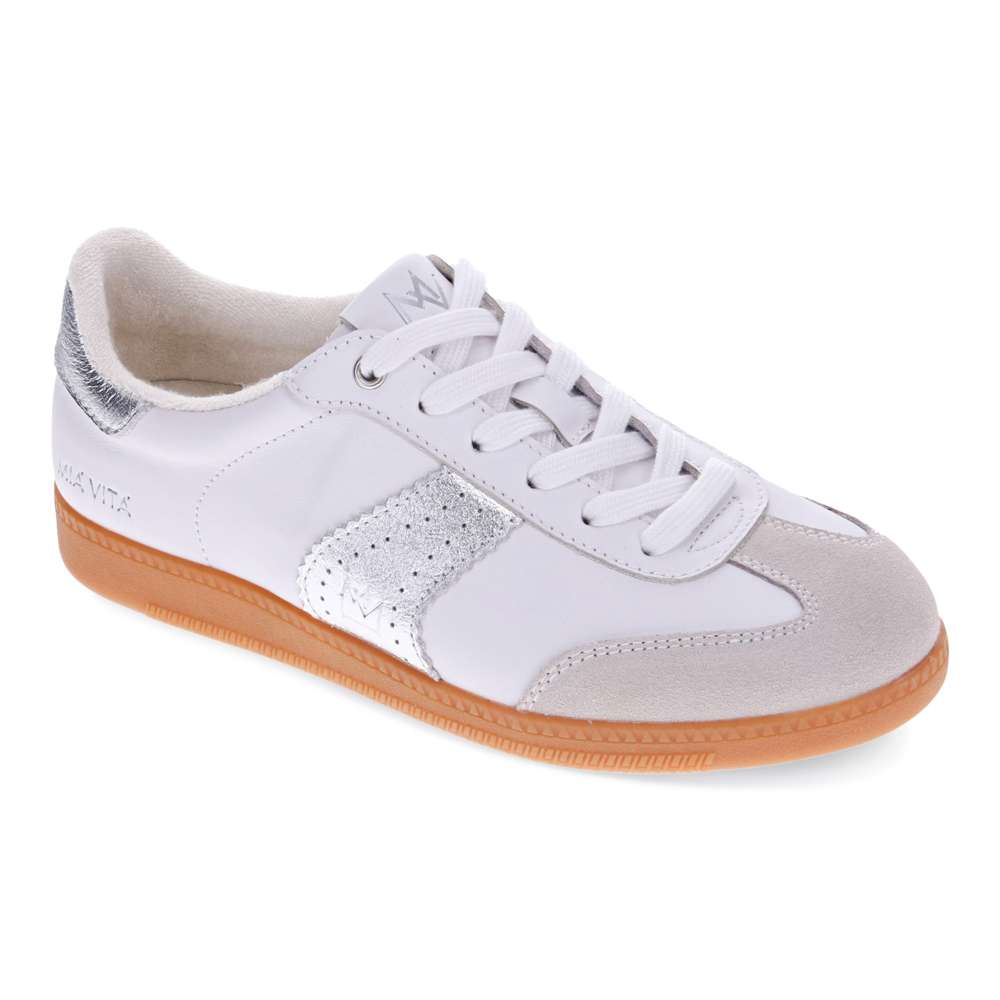 Ramona II Lace-Up Casual Sneaker - White/Silver