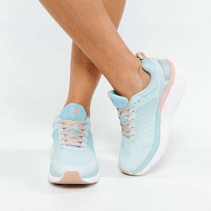 Walker Mesh III Active Sneaker - Lt Blue/Apricot